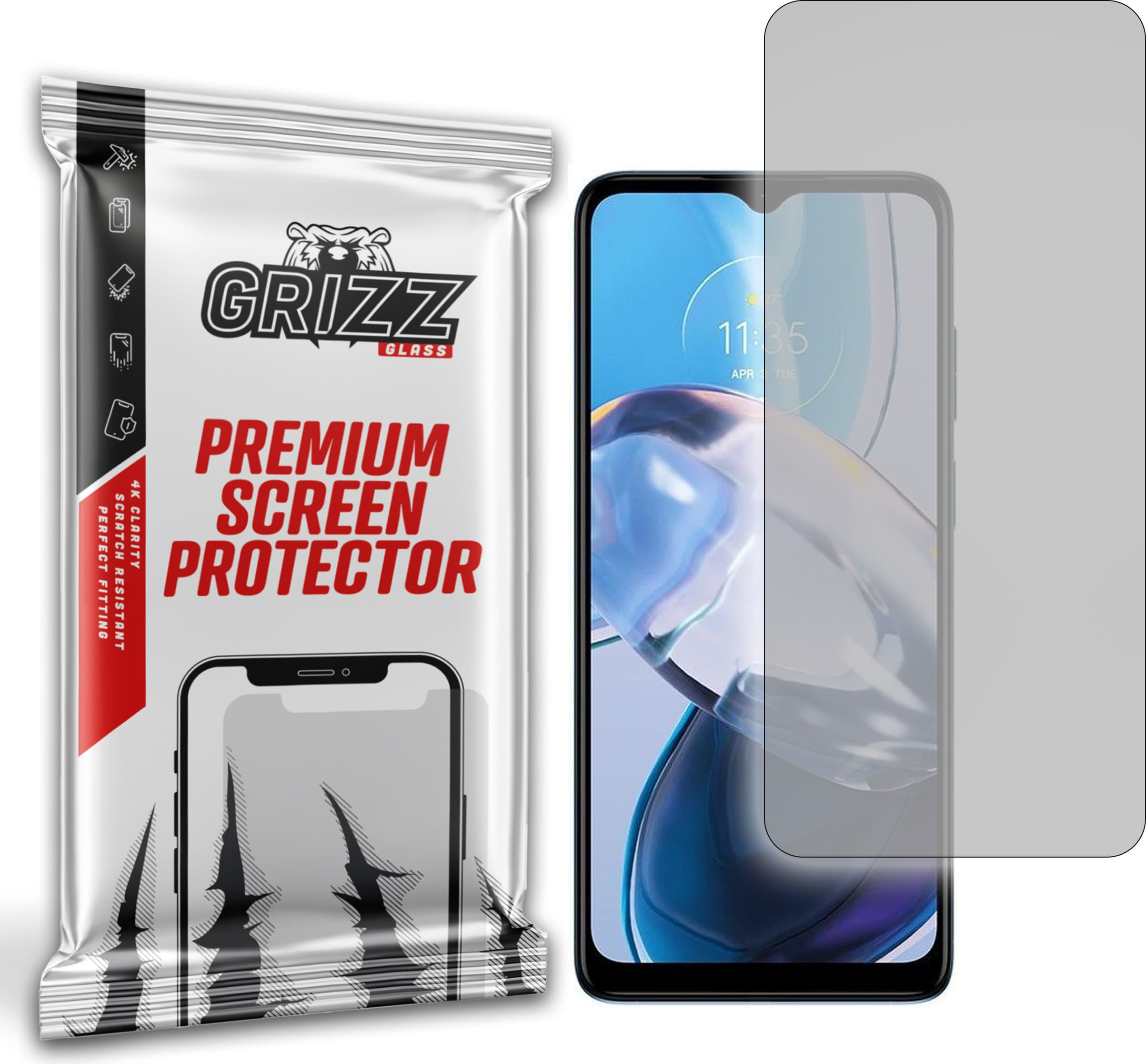 Качествено матирано защитно покритие за дисплея на Motorola Moto E22 - GrizzGlass PaperScreen Matte Screen Protector (един брой)