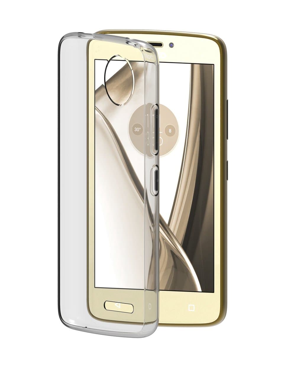 Оригинален термополиуретанов калъф за Lenovo Motorola Moto C - Lenovo TPU Case (прозрачен)