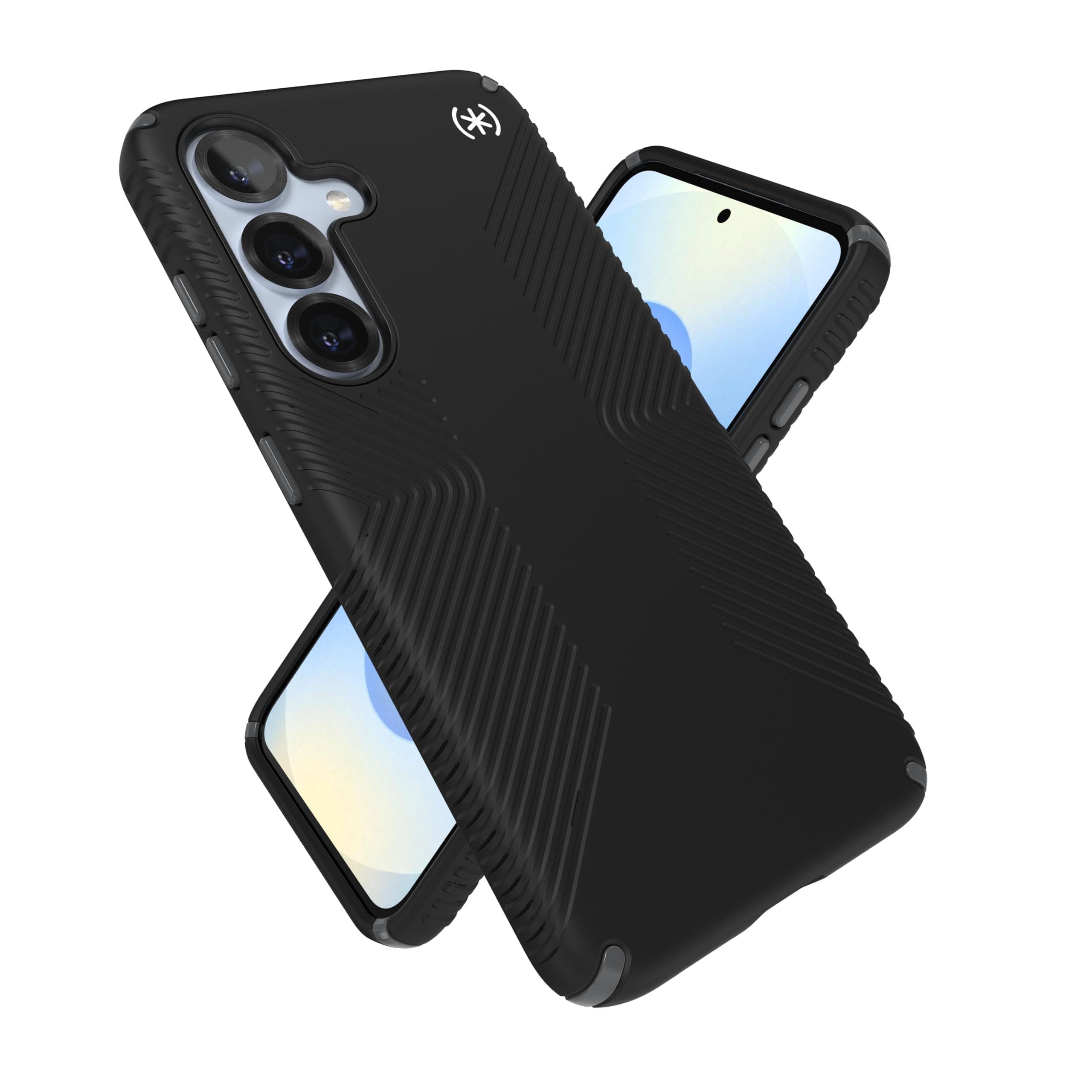 Калъф за Samsung Galaxy S25, Speck Presidio2 Grip, антимикробно покритие, удароустойчив, MagSafe, черен
