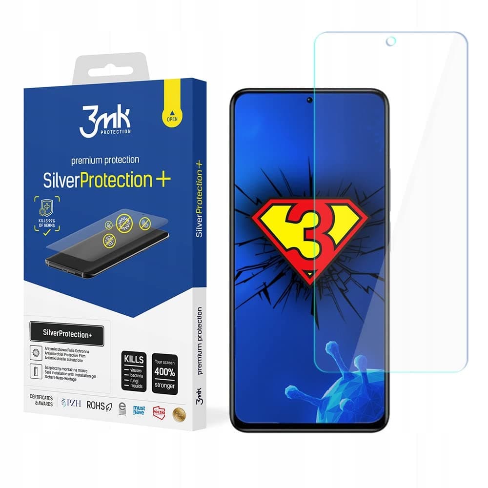 Протектор от закалено стъкло, 3mk Silver Protection + Screen Protector, за Xiaomi Redmi Note 11 Pro/11 Pro Plus