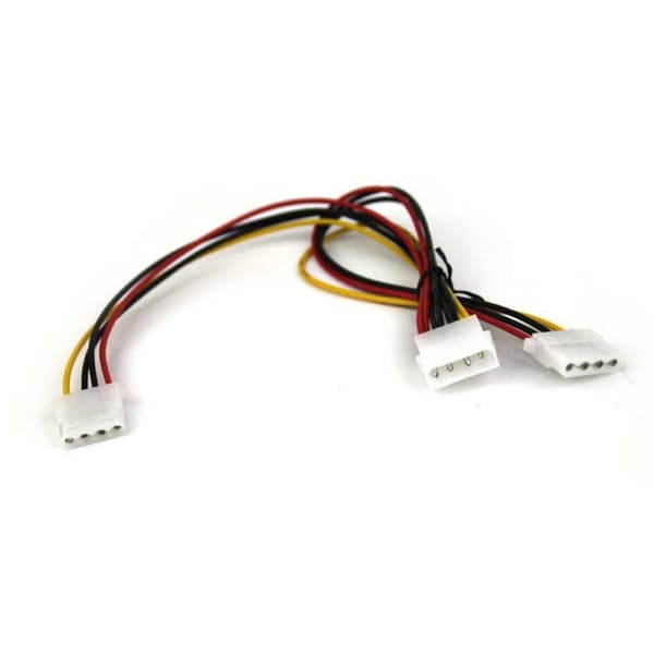 Захранващ кабел VCom, 4pin Molex(м) към 2x 4pin Molex(ж), 0.15m