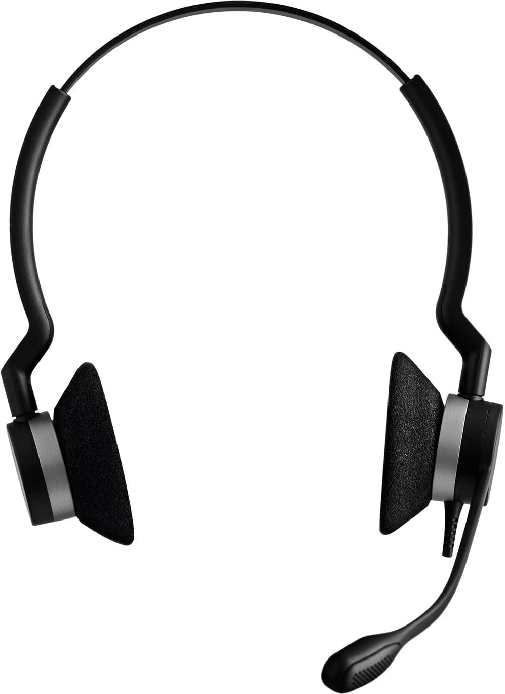 Слушалки Jabra BIZ 2300 QD Duo, черни, noise cancelling, микрофон