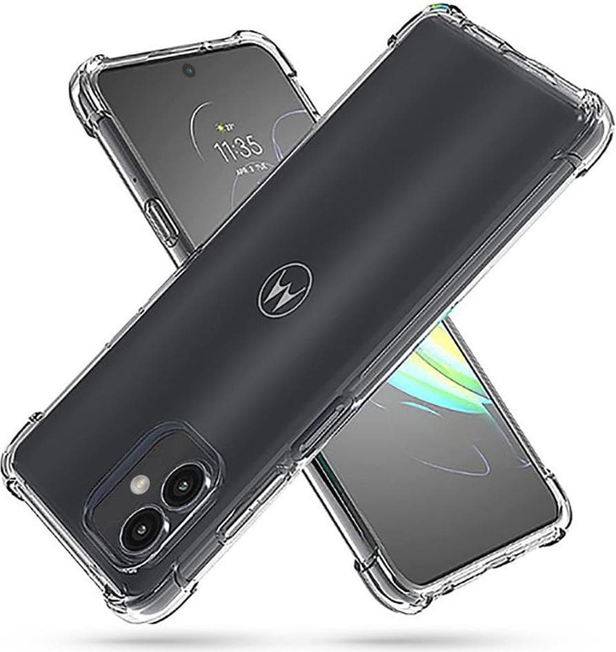 Удароустойчив силиконов (TPU) калъф за Motorola Moto G14 - Tech-Protect FlexAir Pro Case (прозрачен)