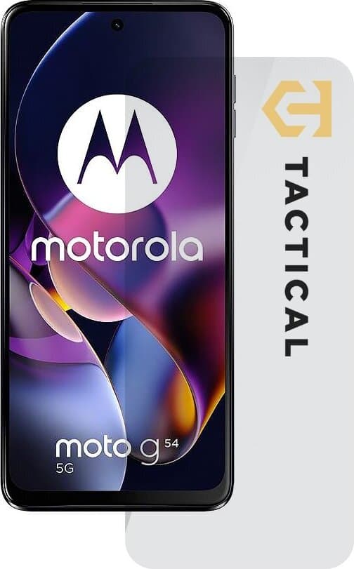 Калено стъклено защитно покритие (0.33 мм) за дисплея на Motorola Moto G54 5G - Tactical Glass Shield 2.5D (прозрачен)