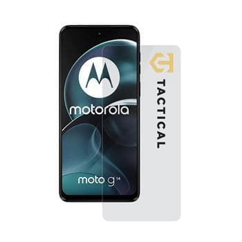 Калено стъклено защитно покритие (0.33 мм) за дисплея на Motorola Moto G14 - Tactical Glass Shield 2.5D (прозрачен)