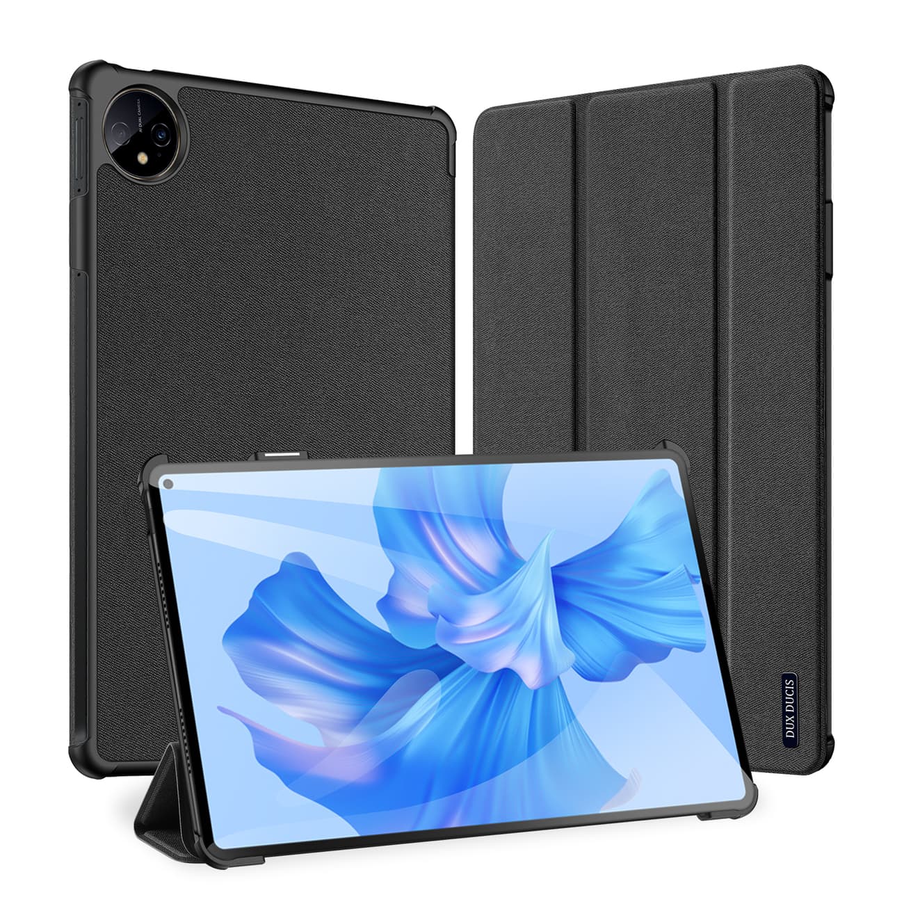 Хибриден удароустойчив кейс и поставка за Huawei MatePad Pro 11 (2022) - Dux Ducis Domo Tablet Case (черен)