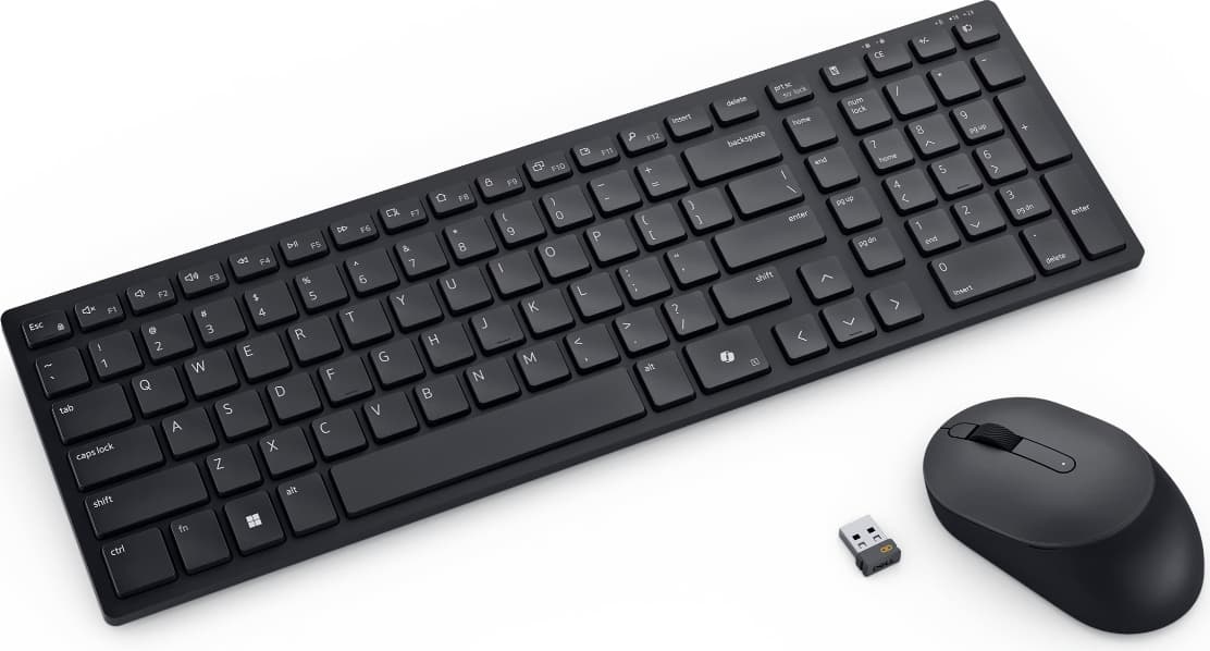 Dell Pro Compact Silent Keyboard and Mouse - KM555 - US International (QWERTY)