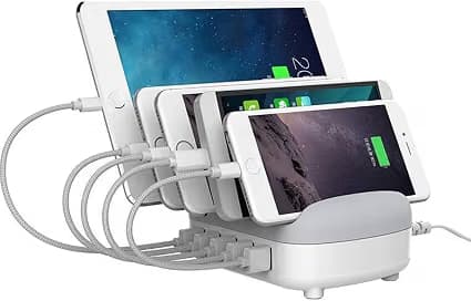 Зарядно устройство 5-портово USB с поставка Orico DUK-5P-EU-WH