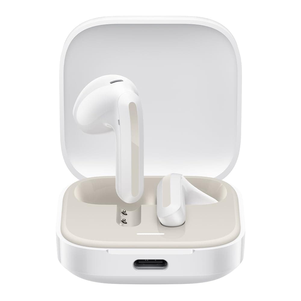 Слушалки Xiaomi Redmi Buds 6 Active, безжични, Bluetooth, микрофон, до 6 часа време на работа, бели