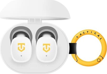 Слушалки Tactical StrikePods Bug, безжични, Bluetooth, микрофон, до 4 часа живот на батерията, бели