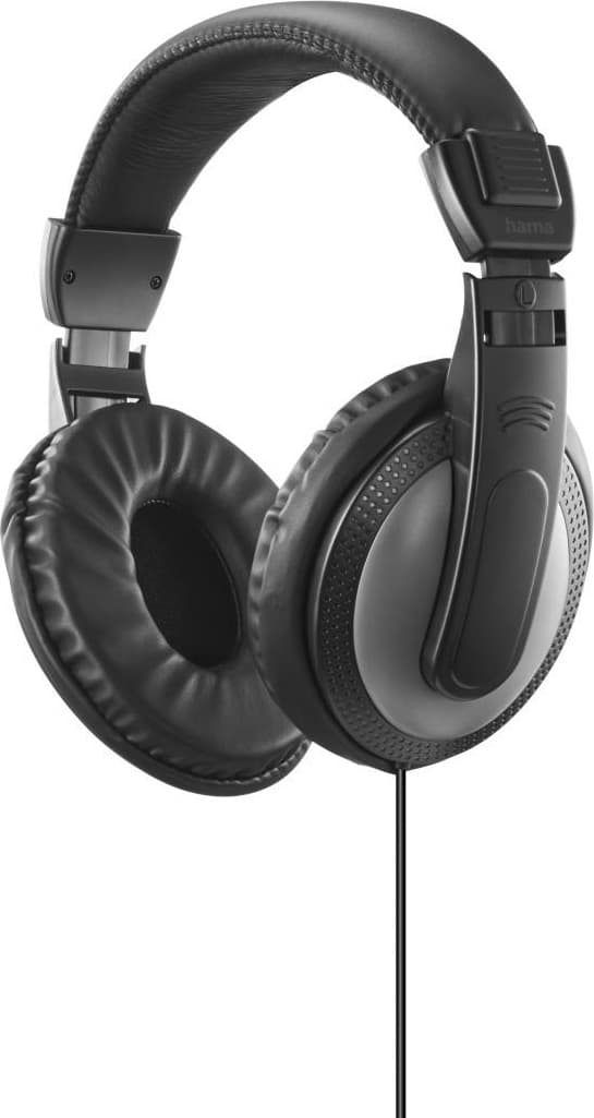 Слушалки HAMA Shell II, Jack 3.5mm/Jack 6.3mm адаптер, 40mm говорители, черни