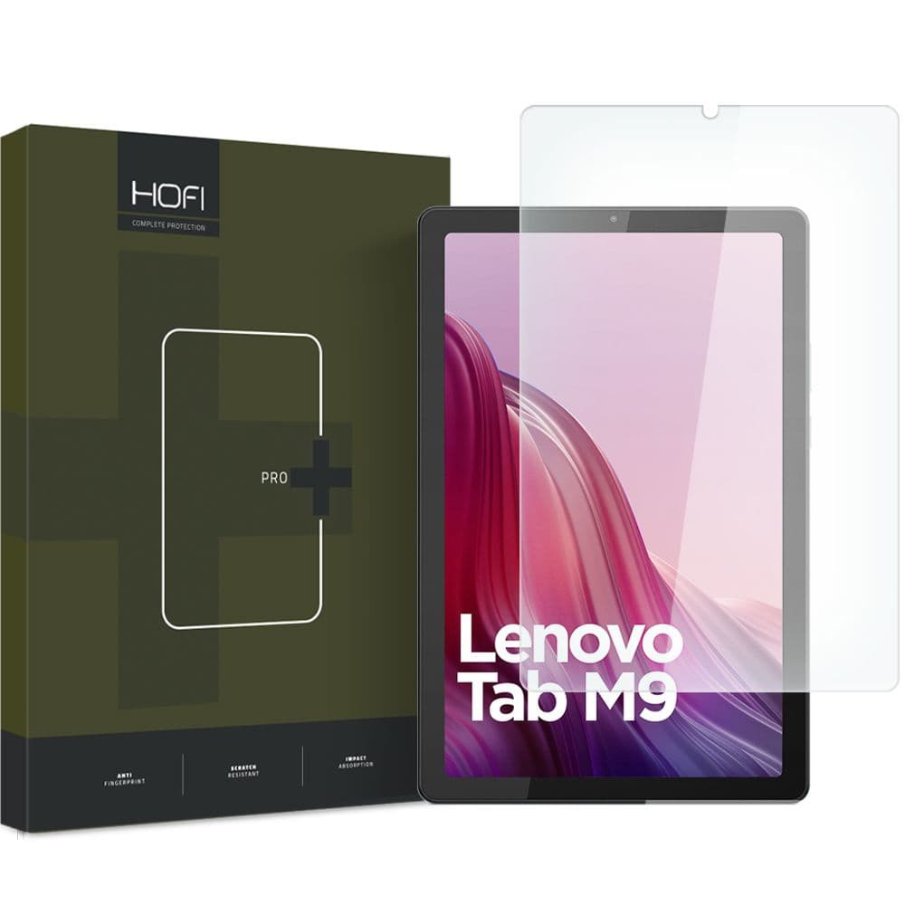 Калено стъклено защитно покритие за дисплея на Lenovo Tab M9 (TB-310) - Hofi Glass Pro Plus Tempered Glass 2.5D (прозрачен)