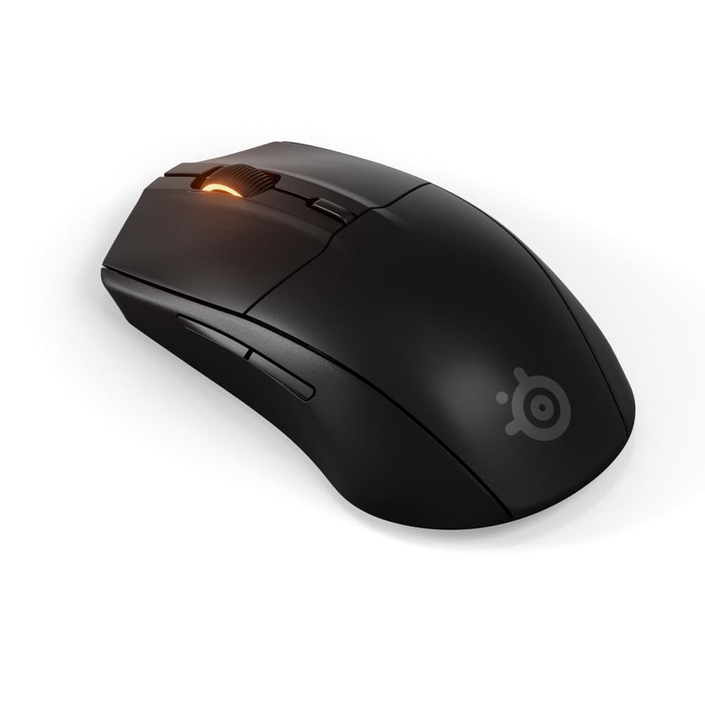 Мишка SteelSeries Rival 3 Gen2, оптична (18 000 dpi), безжична, Bluetooth, USB, черна, гейминг, 6 бутона, TrueMove Air сензор