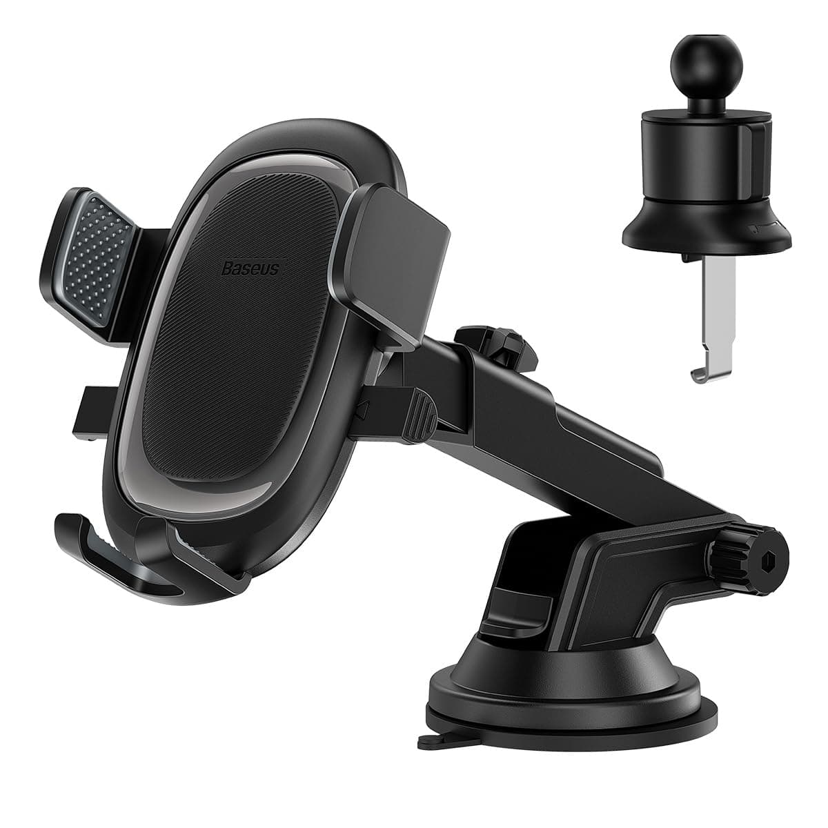 Стойка за телефон Baseus UltraControl Pro, универсална, за телефони с ширина от 5.4" до 7.2", черна