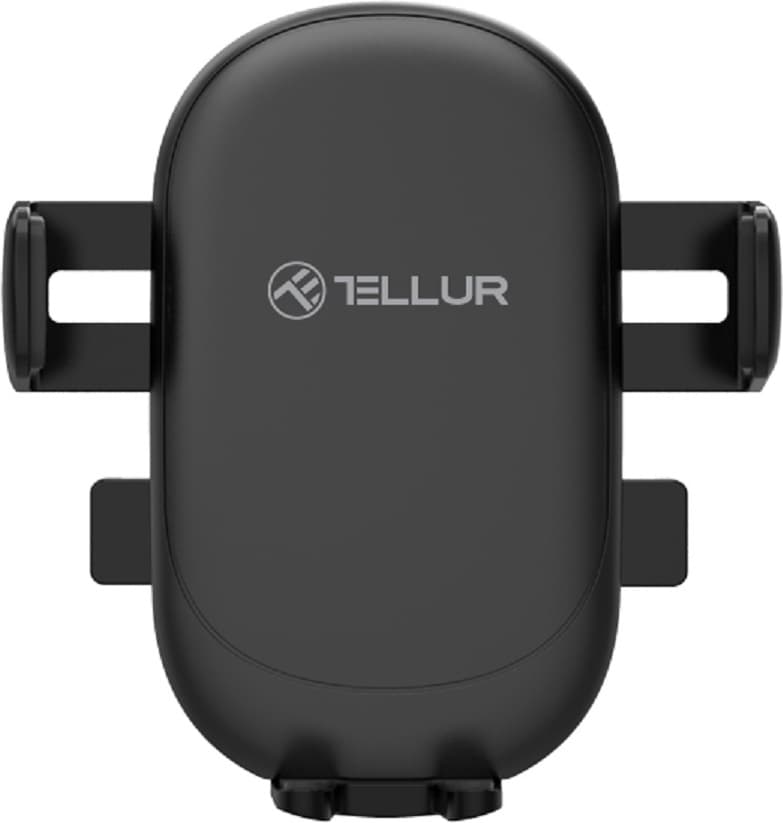 Стойка за телефон Tellur CMH10, универсална, за кола, за телефони с ширина от 4.7" до 6.7", черна