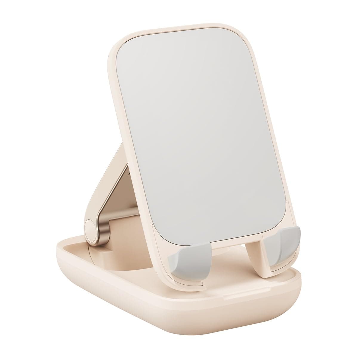 Стойка за телефон Baseus Seashell Universal Folding Stand (B10551500411-00), универсална, за гладки повърхности, силиконово покритие, розова