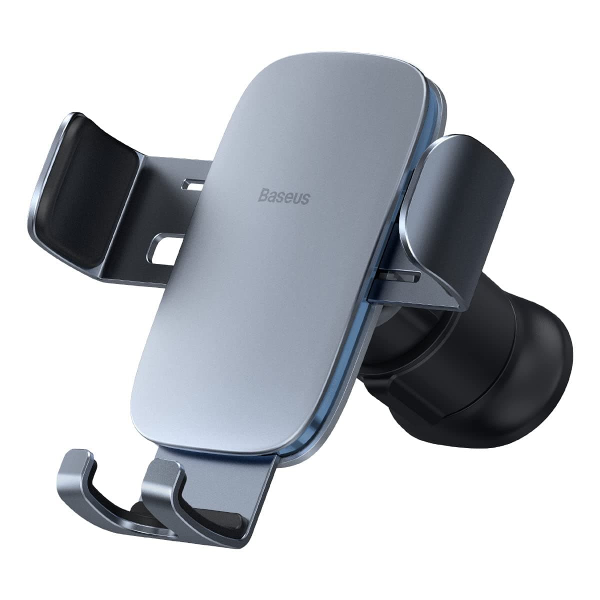 Стойка за телефон Baseus Metal Age II Gravity grey (SUJS000013), за кола, универсална, за телефони с размери от 4.7" до 6.7", сива