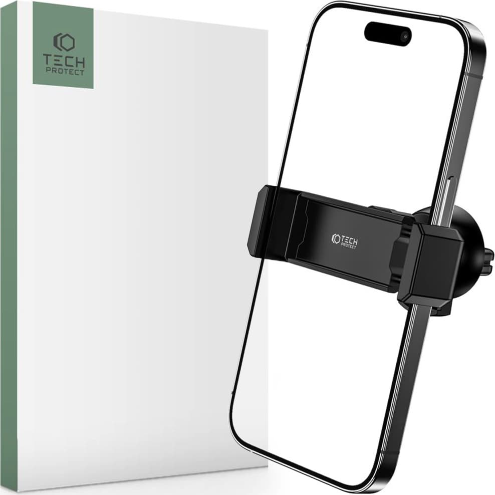 Стойка за телефон Tech-Protect V3 Mini, универсална, за кола, за телефони с ширина от 55mm до 80mm, черна
