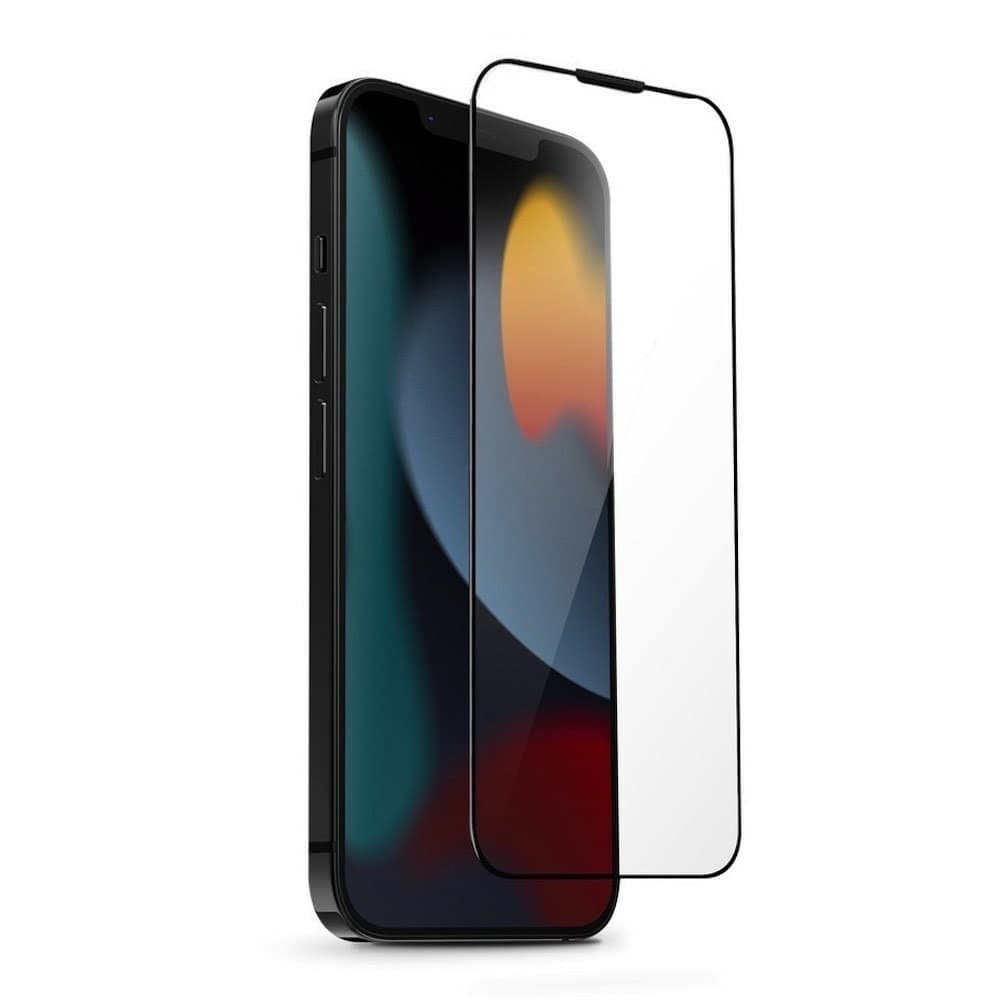 Протектор от закалено стъкло /Tempered Glass/ за Apple iPhone 14 Plus, черен/прозрачен