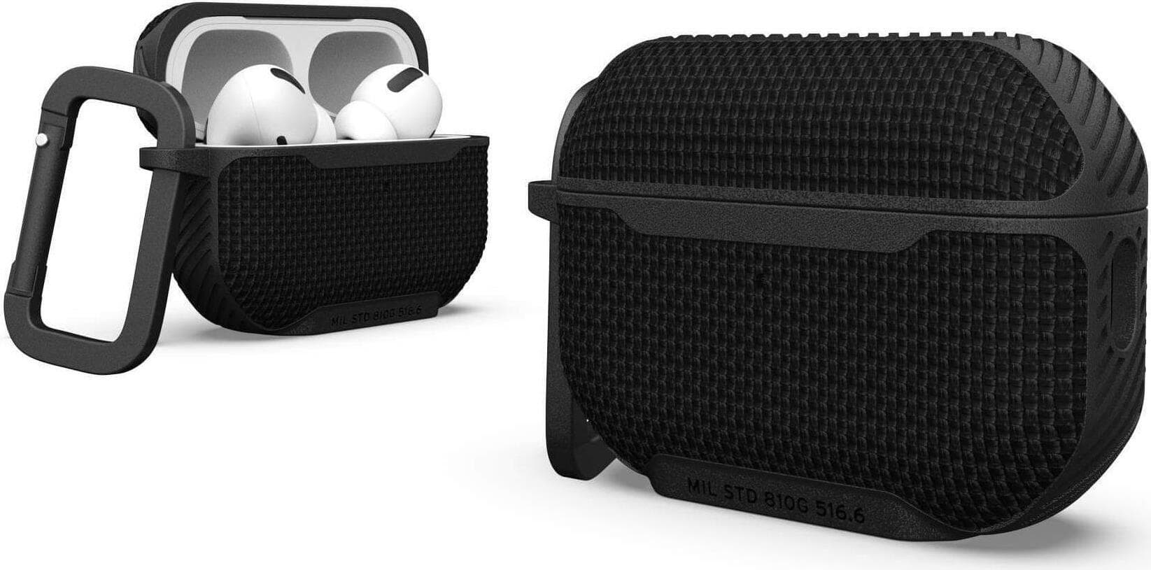 Хибриден удароустойчив кейс с карабинер за Apple AirPods Pro 2 - Urban Armor Gear Metropolis Case (черен)