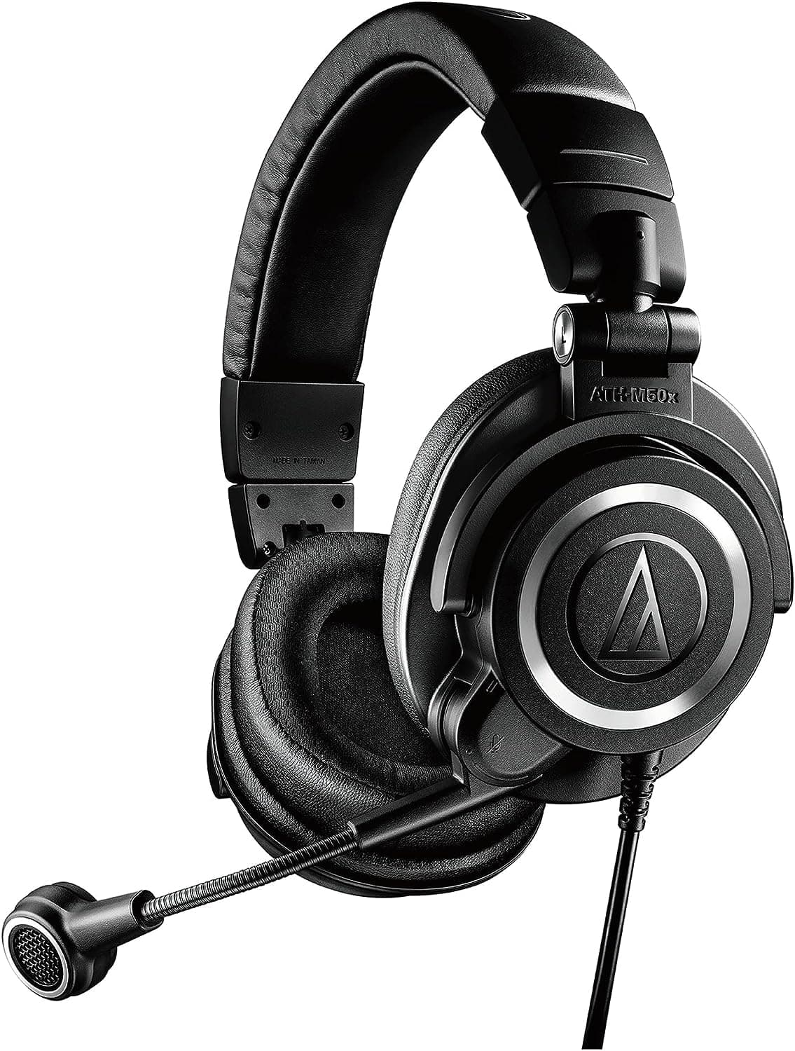 Слушалки Audio-Technica ATH-M50x StreamSet USB, микрофон, 45mm драйвери, USB-A, до 24-bit/96kHz декодиране, черни