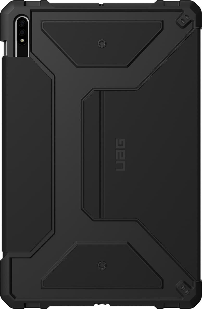 Удароустойчив хибриден кейс от най-висок клас за Samsung Galaxy Tab S8 Plus, Galaxy Tab S7 Plus - Urban Armor Gear Metropolis Case (черен)