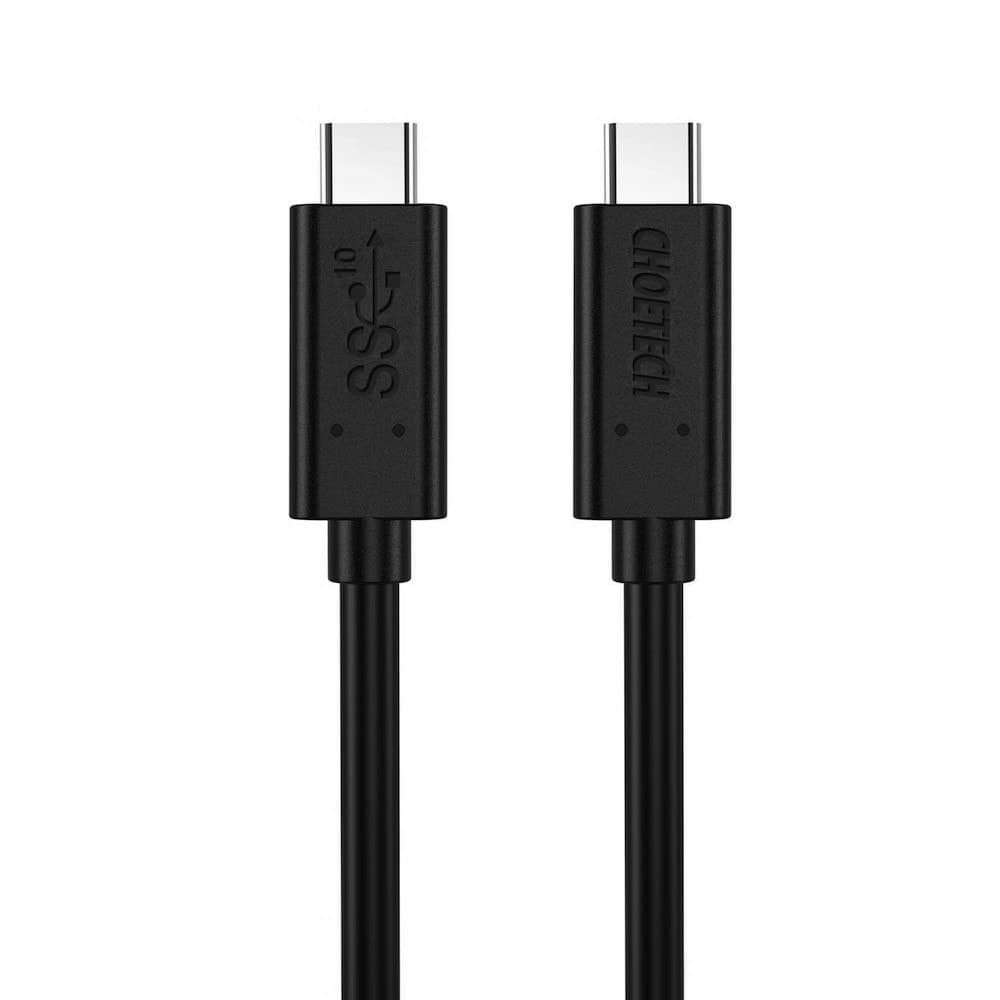 Кабел Choetech A3002, от USB C(м) към USB C(м), 1m, 60W, черен