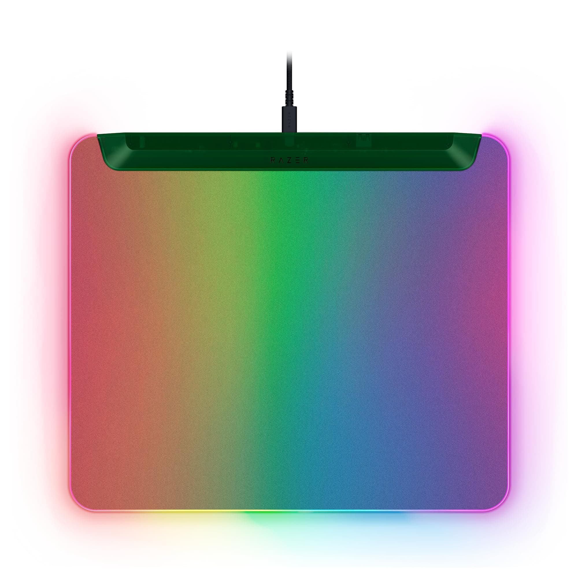 Подложка за мишка Razer Firefly V2 Pro, гейминг, RGB подсветка, зелена, 278 x 360 x 4.6 мм