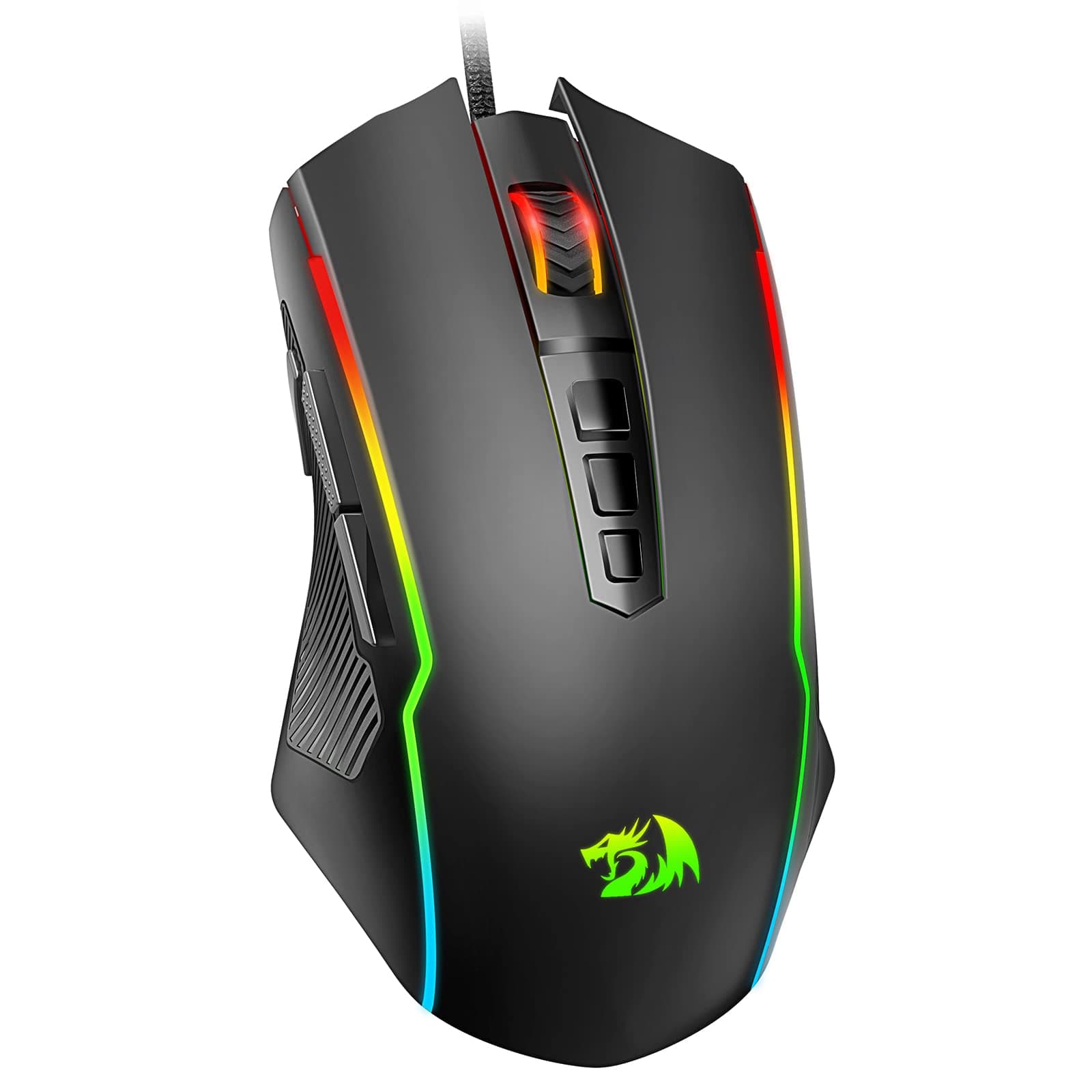 Мишка Redragon Ranger Basic M910-K, оптична (8000dpi), USB, RGB подсветка, гейминг, черна, 9 програмируеми бутона