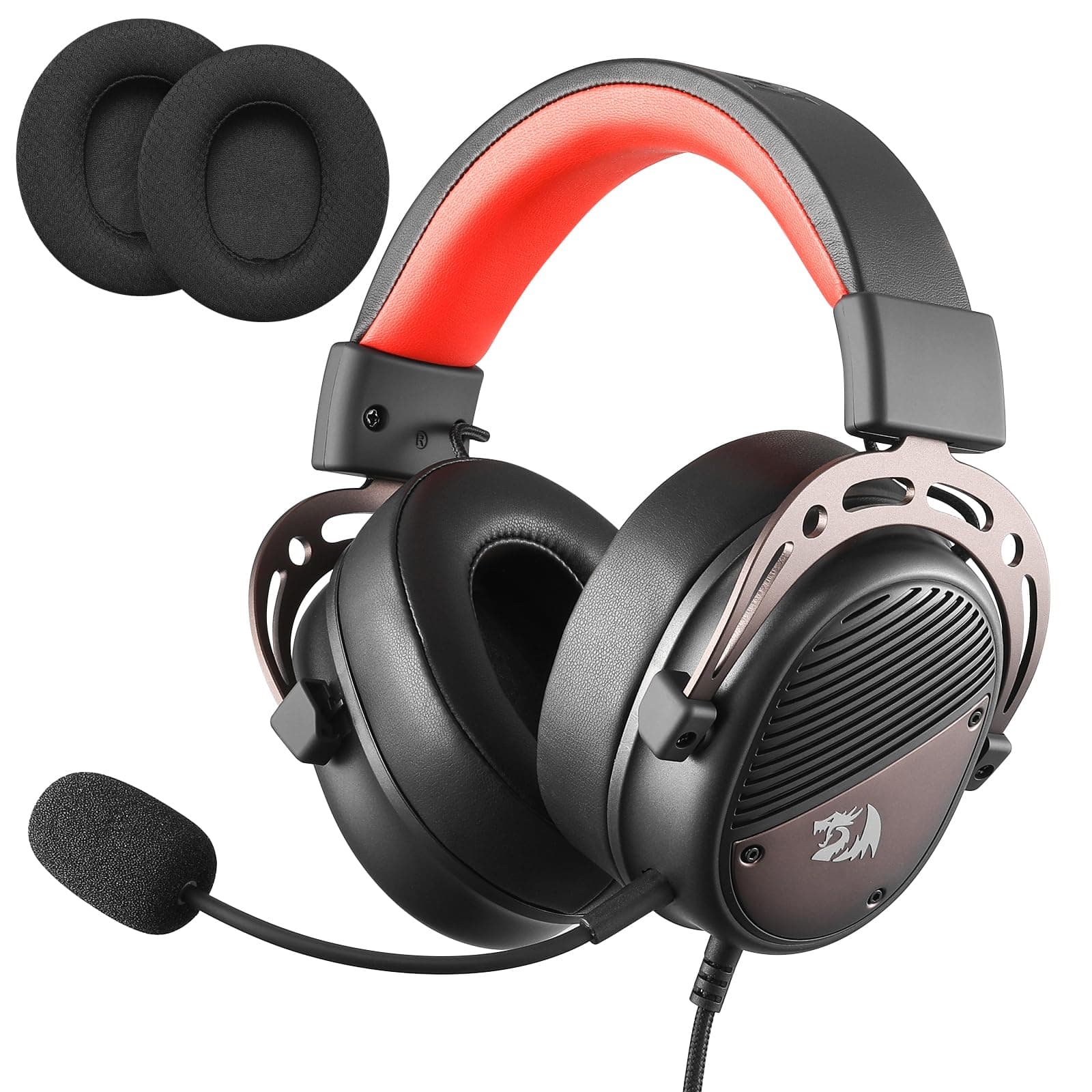 Слушалки Redragon Thoridal H730, USB, микрофон, 360° пространствен звук, геймърски, черни