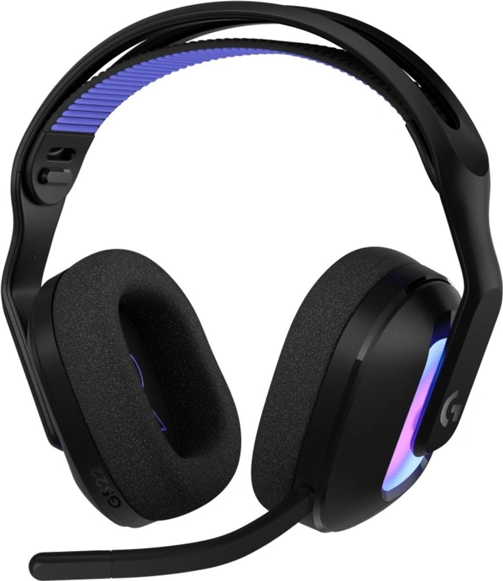 Слушалки Logitech G522 Lightspeed, безжични/жични, Bluetooth, USB, микрофон, 40mm PRO-G говорители, подсветка, гейминг, черни
