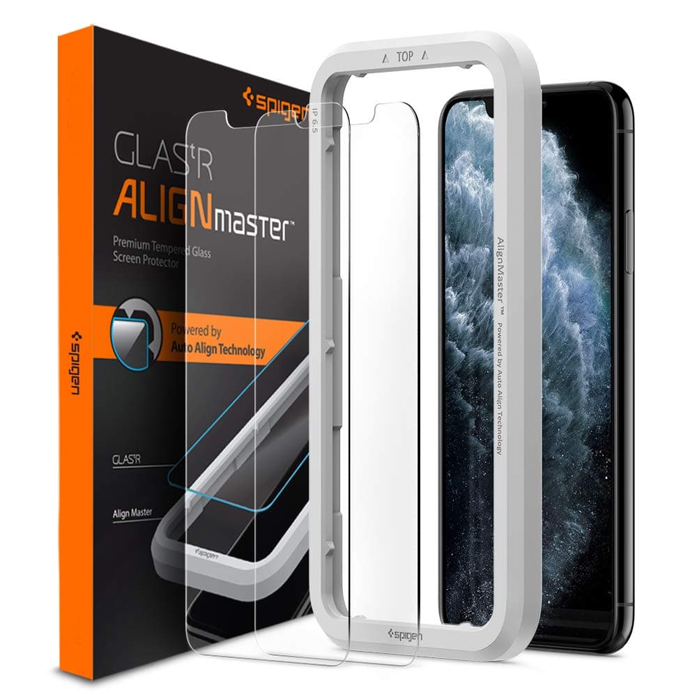 Протектор от закалено стъкло /Tempered Glass/ Spigen за iPhone 11/XS/X, 9H твърдост, 2.5D технология