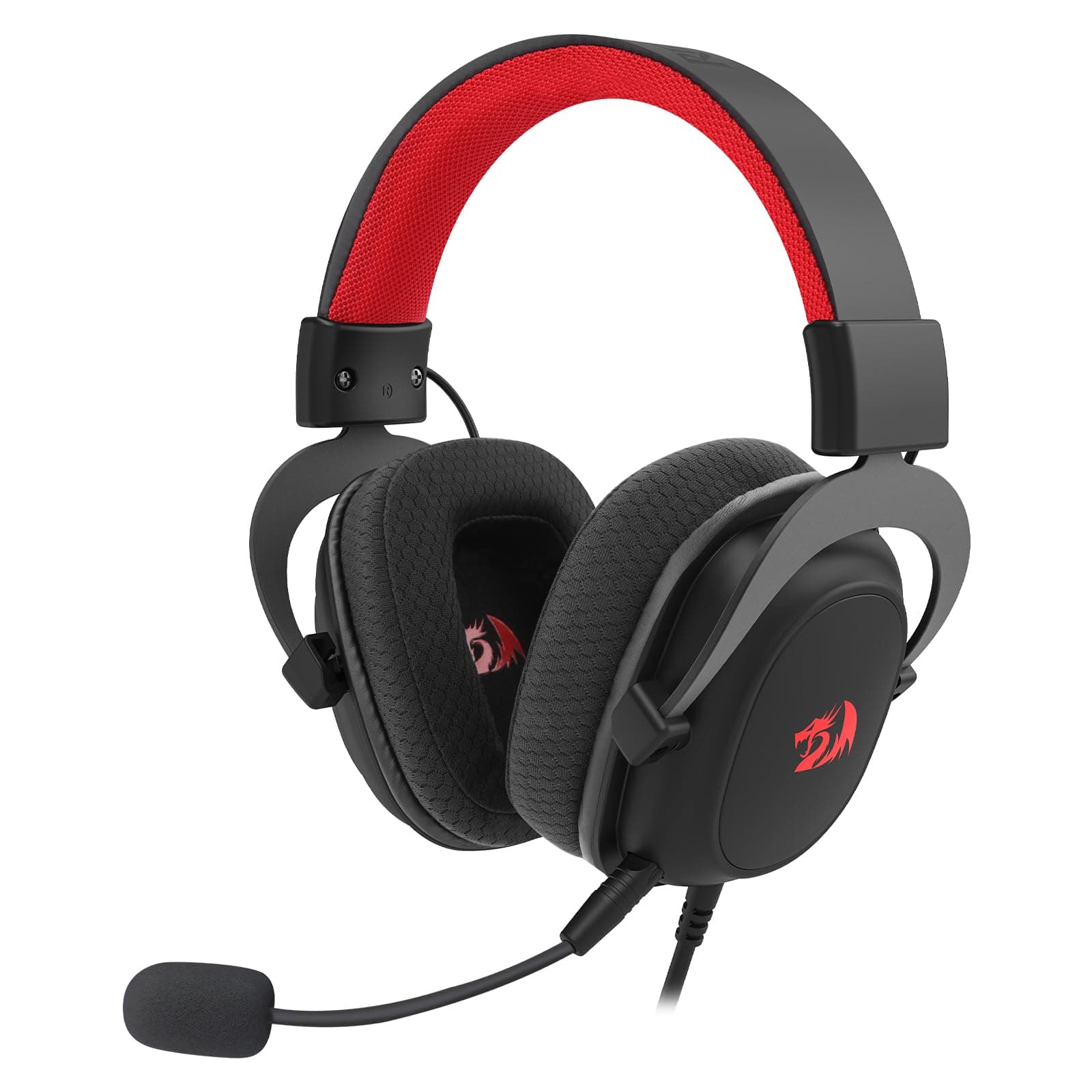 Слушалки Redragon Zeus Lite, Jack 3.5mm, микрофон, гейминг, RGB осветление, черни