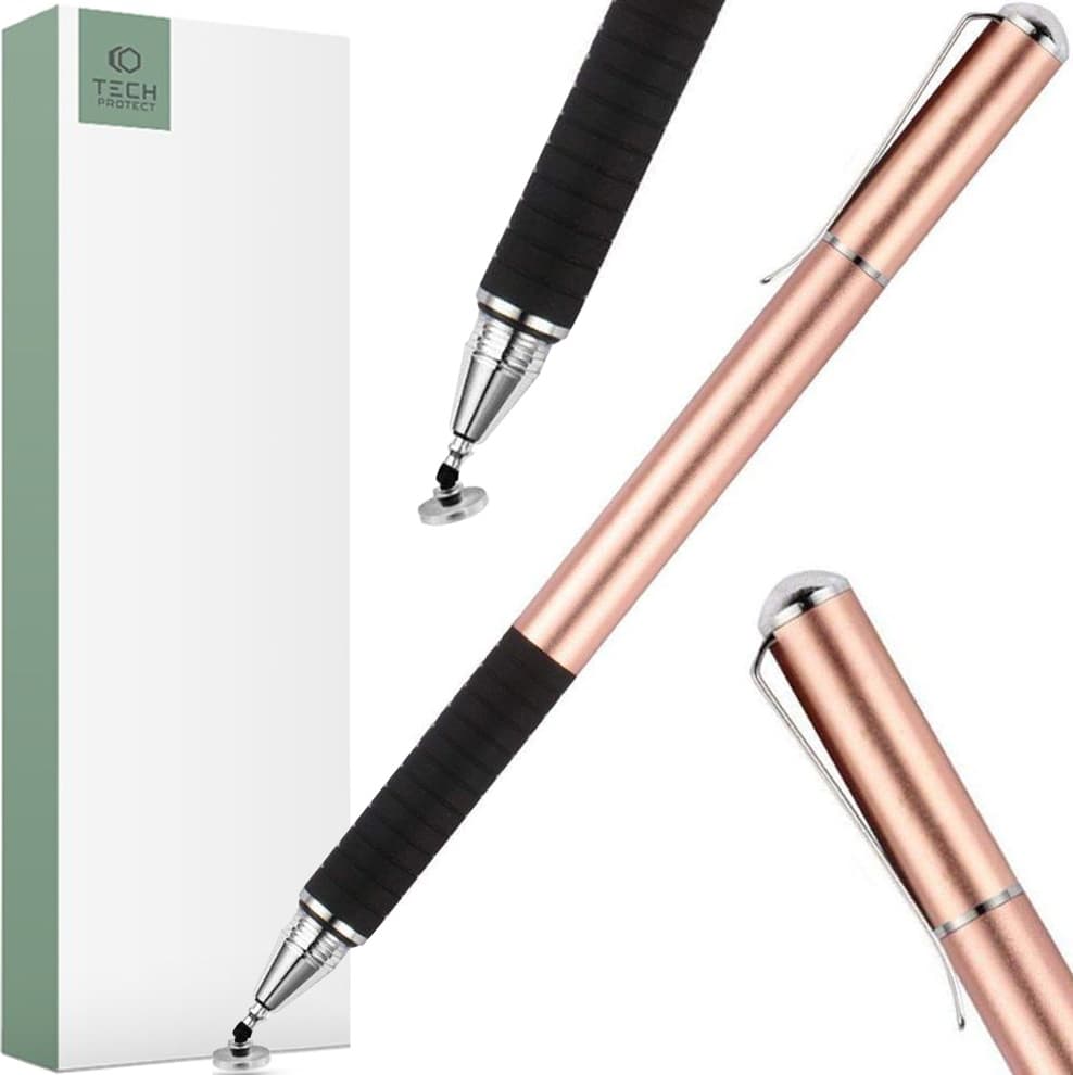 Универсална писалка за iPad и мобилни устройства - Tech-protect Stylus Pen (розово злато)