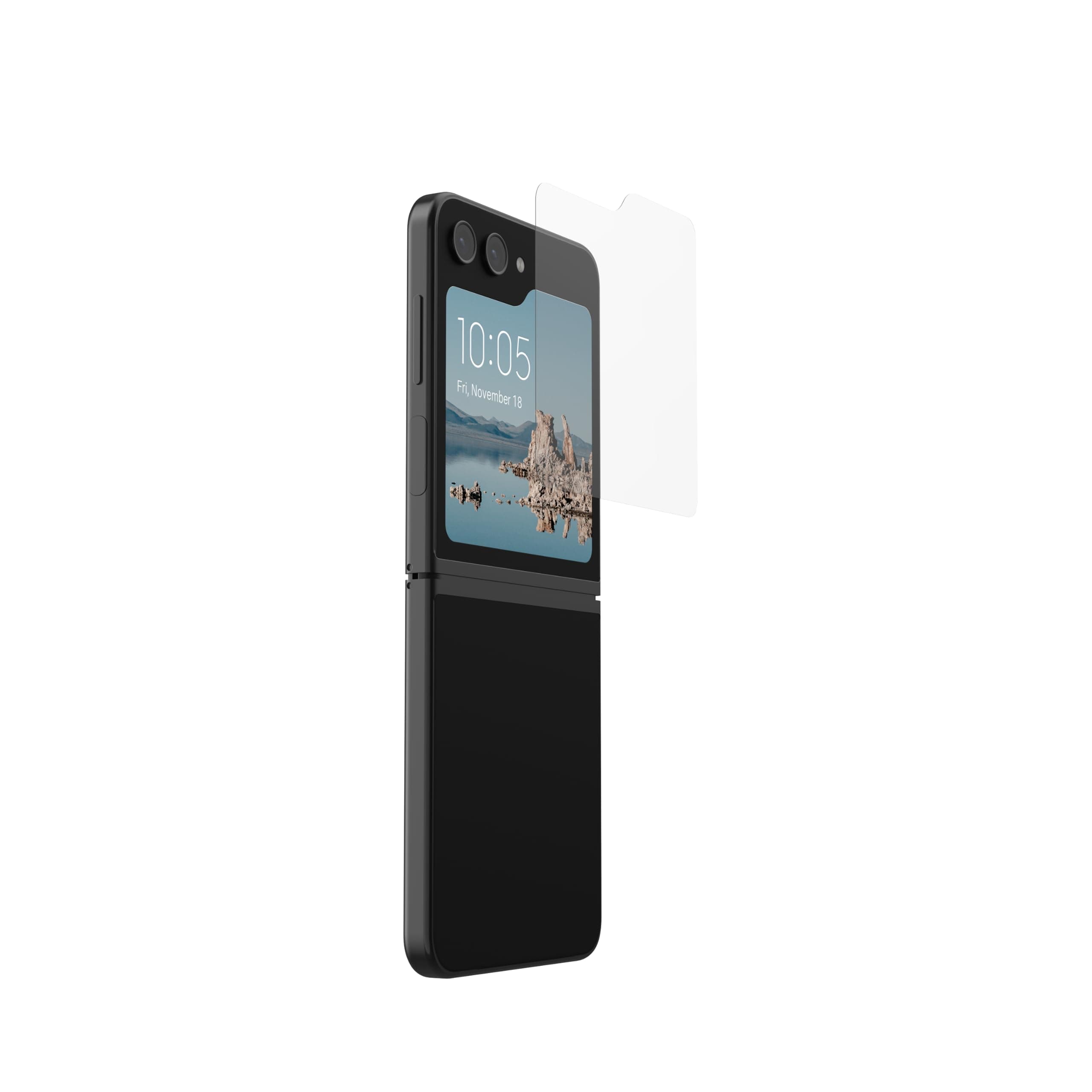 Протектор от закалено стъкло /Tempered Glass/ Urban Armor Screen Shield Plus за Samsung Galaxy Z Flip 5, 9H твърдост