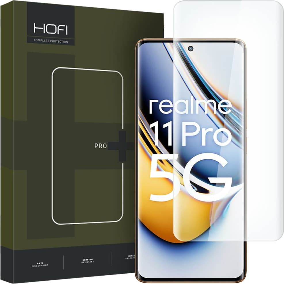 Протектор от закалено стъкло /Tempered Glass/ Hofi UV Glass Pro Plus за Realme 11 Pro/Pro Plus, 9H твърдост