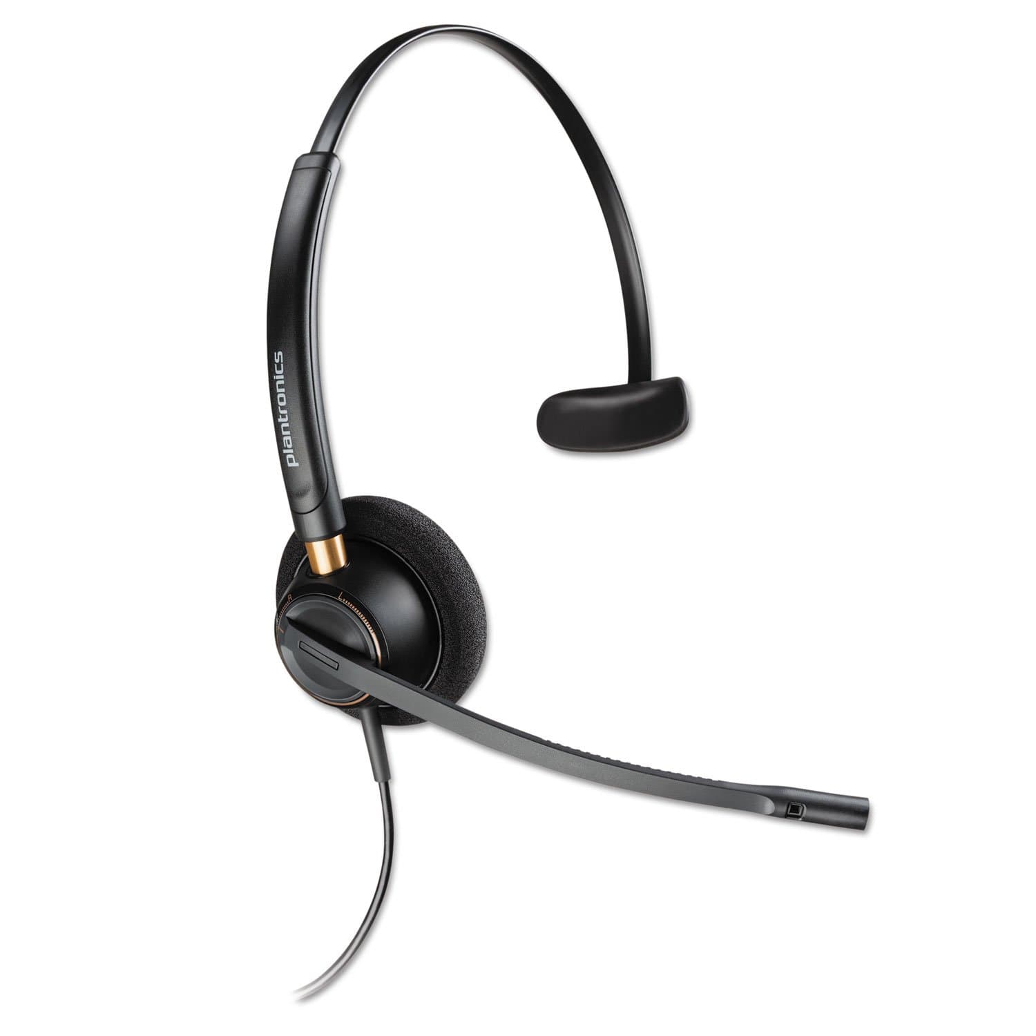 Слушалки Plantronics EncorePro HW510, микрофон, SoundGuard технология, Wideband аудио, черни