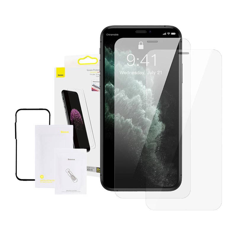 Протектор от закалено стъкло /Tempered Glass/ Baseus SGBL060202 за Apple iPhone 11/XR, 9H твърдост
