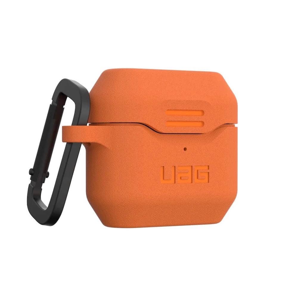 Предпазители Urban Armor Gear Standard Issue Silicone Case 001, за Apple Airpods 3, удароустойчив, с карабинер, оранжев