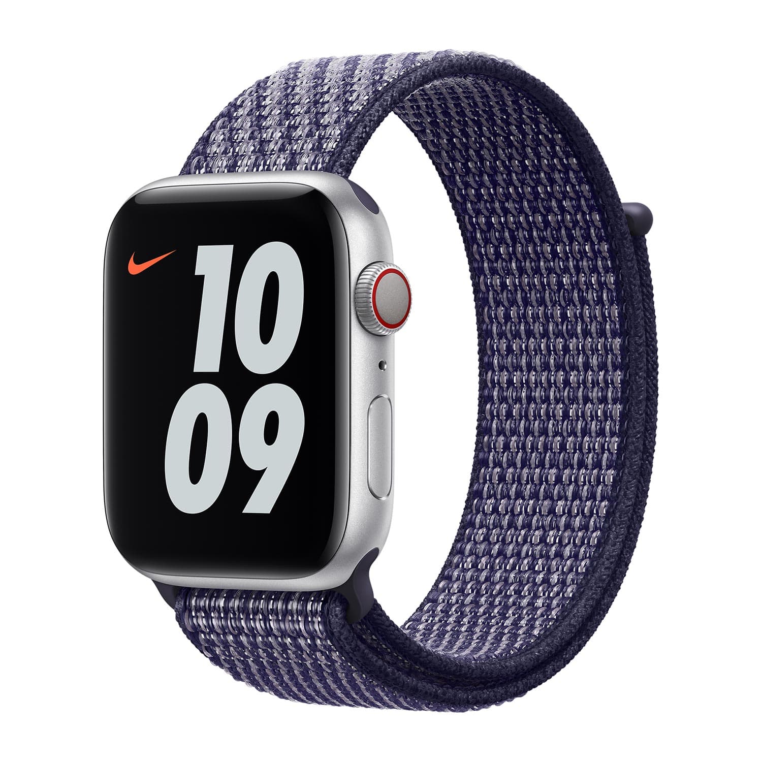 Оригинална текстилна каишка за Apple Watch 42мм, 44мм, 45мм, 46мм, Ultra, Ultra 2 49мм - Apple Watch Nike Band Purple Pulse Sport Loop (лилав)