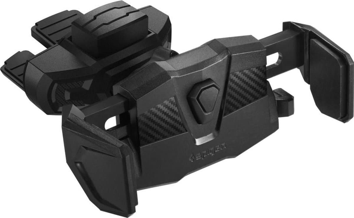 Стойка за телефон Spigen TMS24, универсална, за кола, за телефони с ширина от 65mm до 89mm, черна