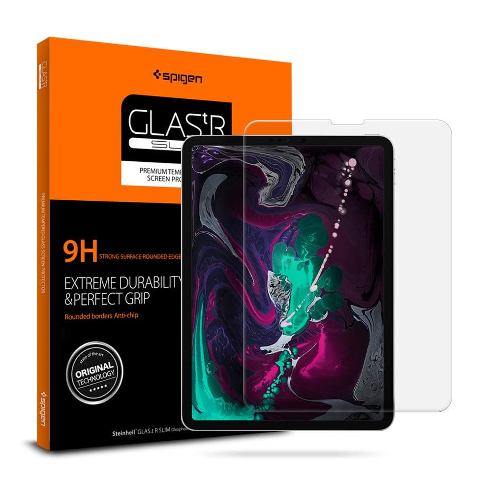 Протектор от закалено стъкло /Tempered Glass/ Spigen Glass Slim (067GL25593) за Apple iPad Pro 11 M2/Pro 11 M1/Pro 11 (2020)/Pro 11 (2018)/Air 5/Air 4, 9H твърдост