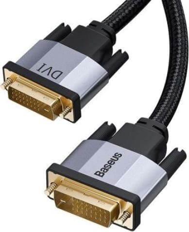 DVI към DVI кабел (200 см) - Baseus Enjoyment Series DVI Male To DVI Male Cable (CAKSX-R0G) (черен)