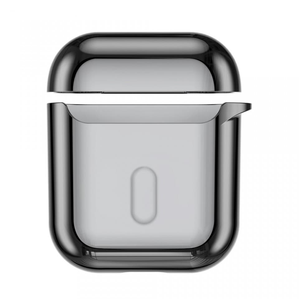 Силиконов калъф за Apple Airpods & Apple Airpods 2 - Baseus Shining Hook Silica Gel Case (черен)