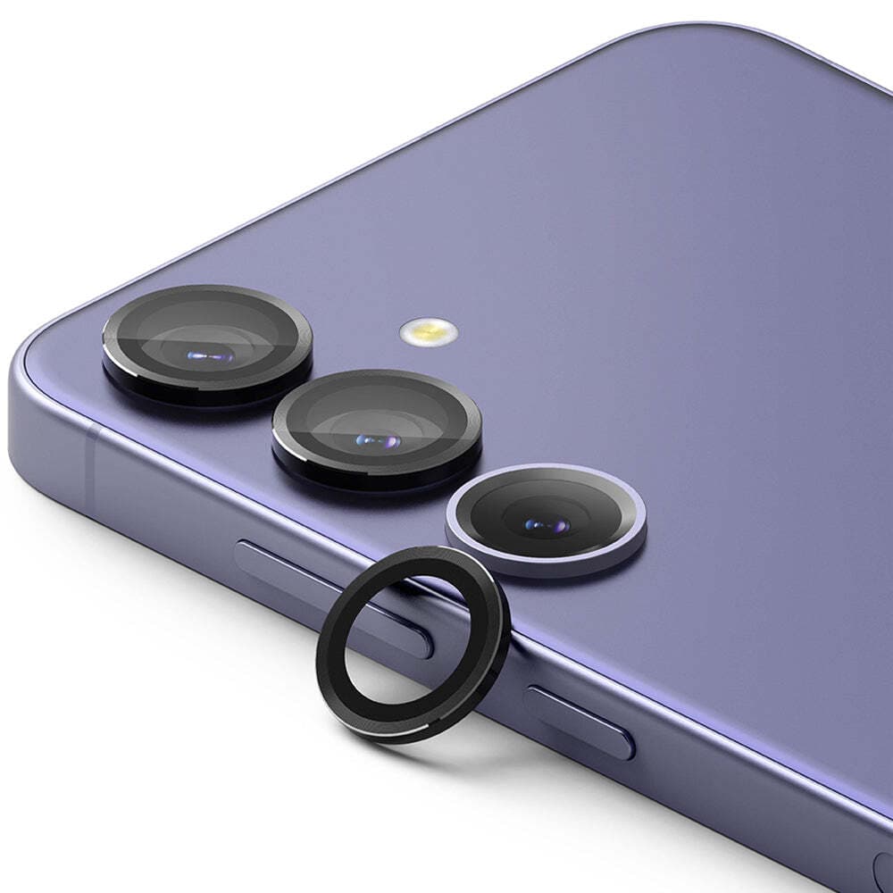 Предпазни стъклени лещи за камерата на Samsung Galaxy S24 Plus - Ringke Camera Lens Frame Glass (черен)