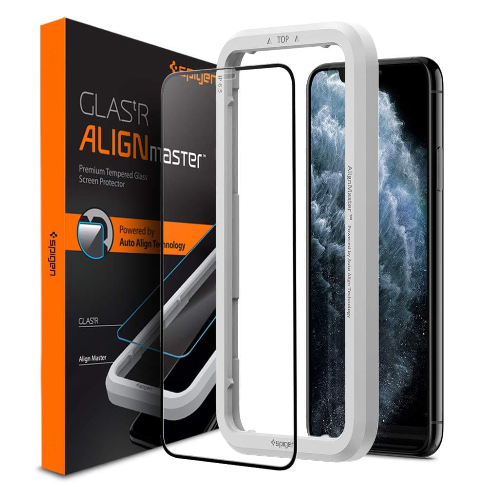 Протектор от закалено стъкло /Tempered Glass/ Spigen AGL00114 за Apple iPhone 11 Pro/XS/X, 9H твърдост