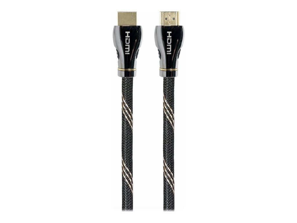 Кабел Gembird CCBP-HDMI8K-3M, от HDMI(м) към HDMI(м), 3m, ethernet, 48 Gbit/s, 8K@60Hz, позлатени конектори, черен