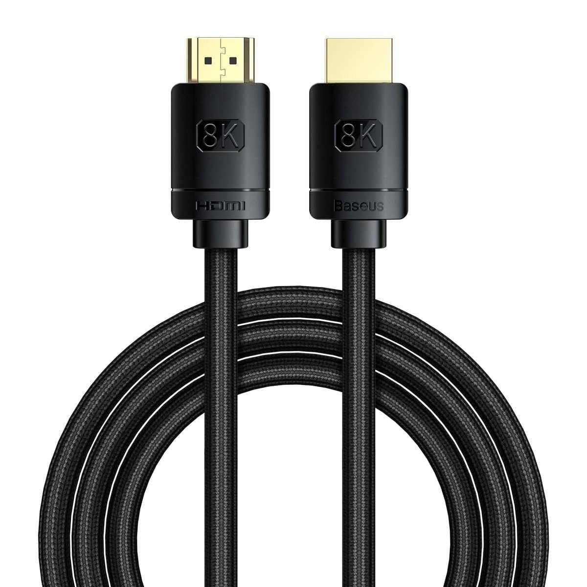Кабел Baseus CAKGQ-K01, от HDMI(м) към HDMI(м), 2m, черен, 8K@60Hz