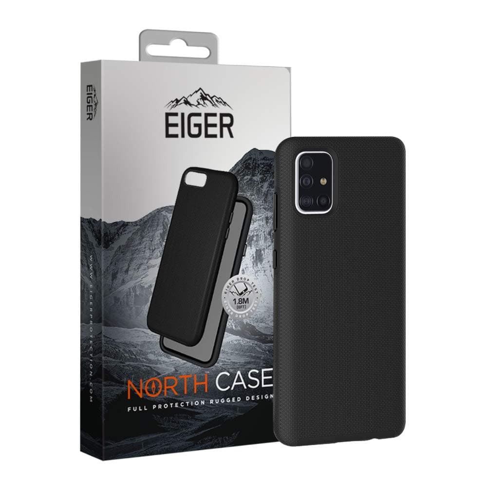 Хибриден удароустойчив кейс за Samsung Galaxy A51 - Eiger North Case (черен)
