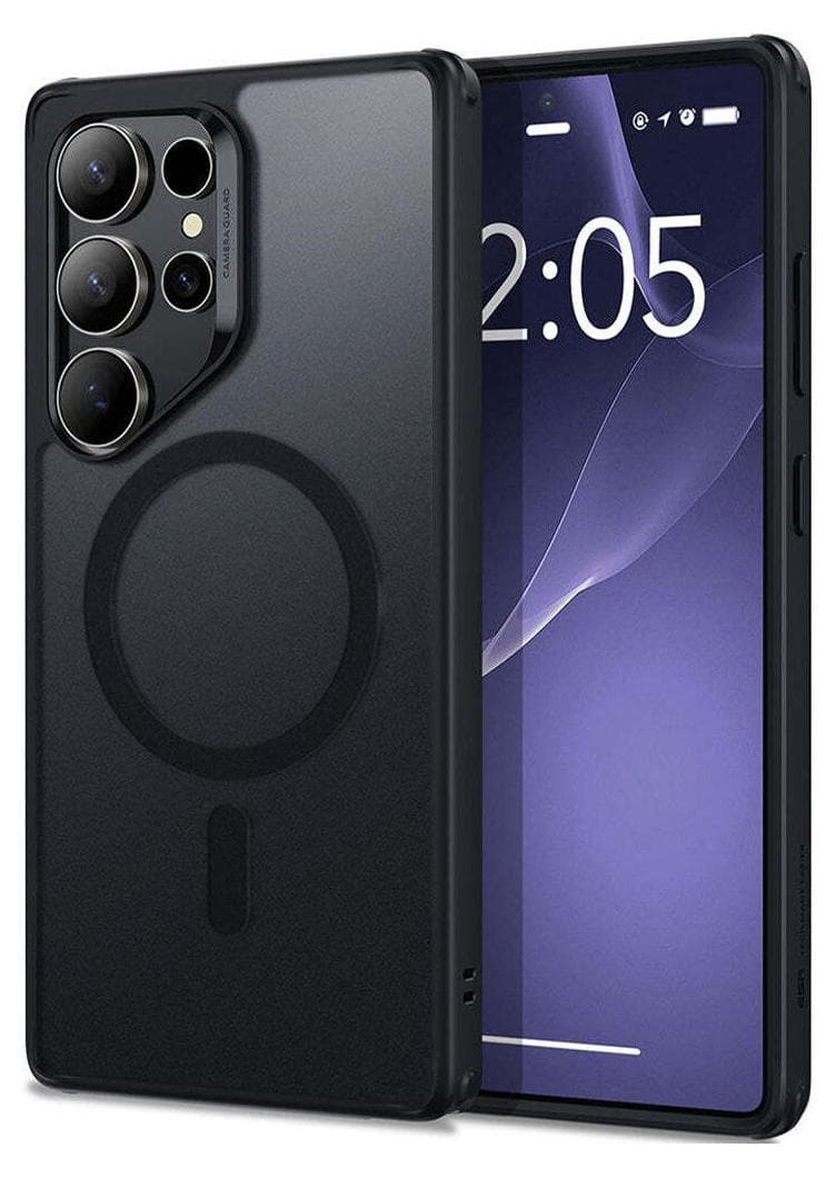 Хибриден кейс с висока степен на защита с MagSafe за Samsung Galaxy S25 Ultra (черен-мат) - ESR Classic Hybrid HaloLock MagSafe Case